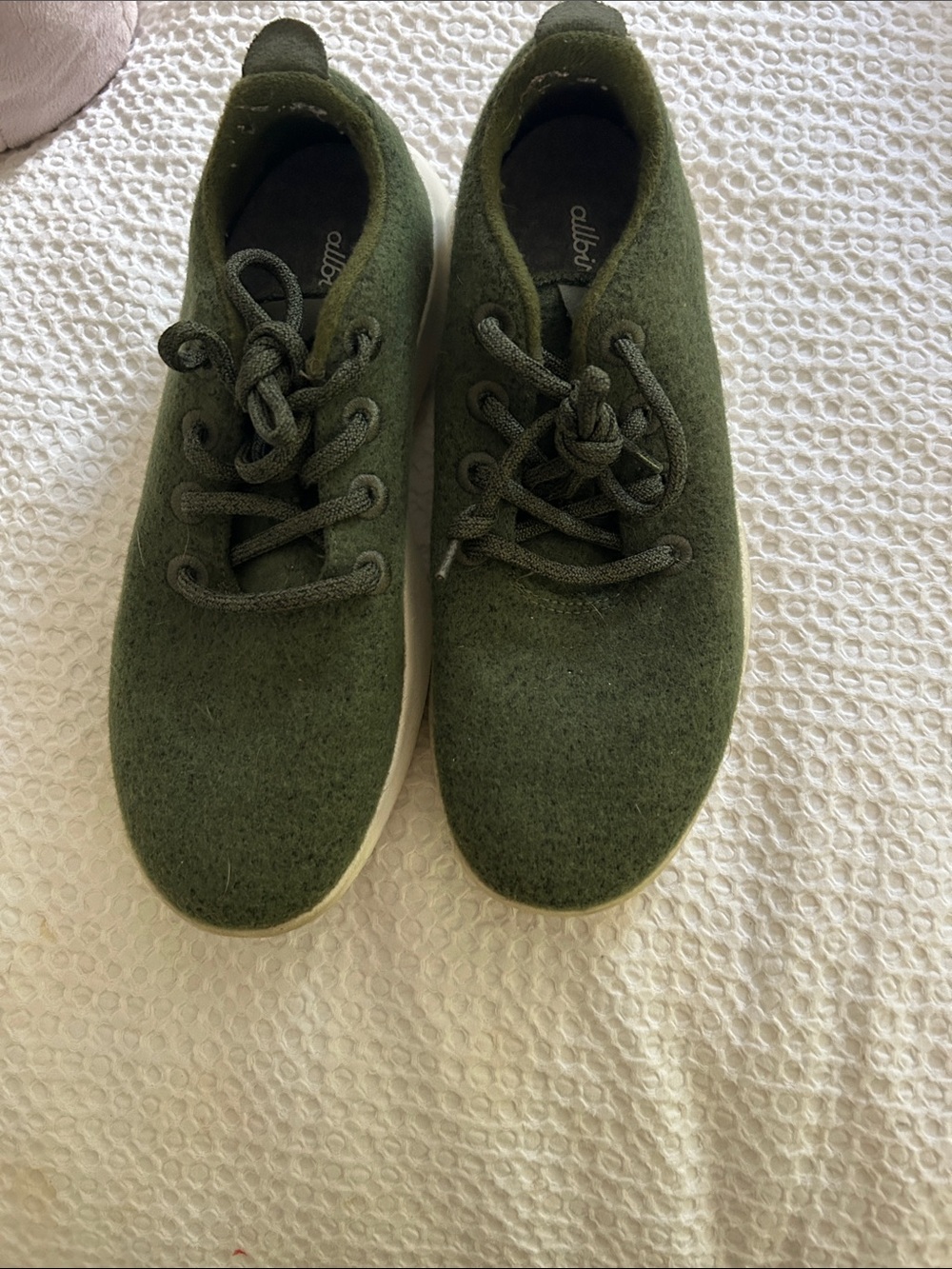 allbirds Olive Green Wool Sneakers
